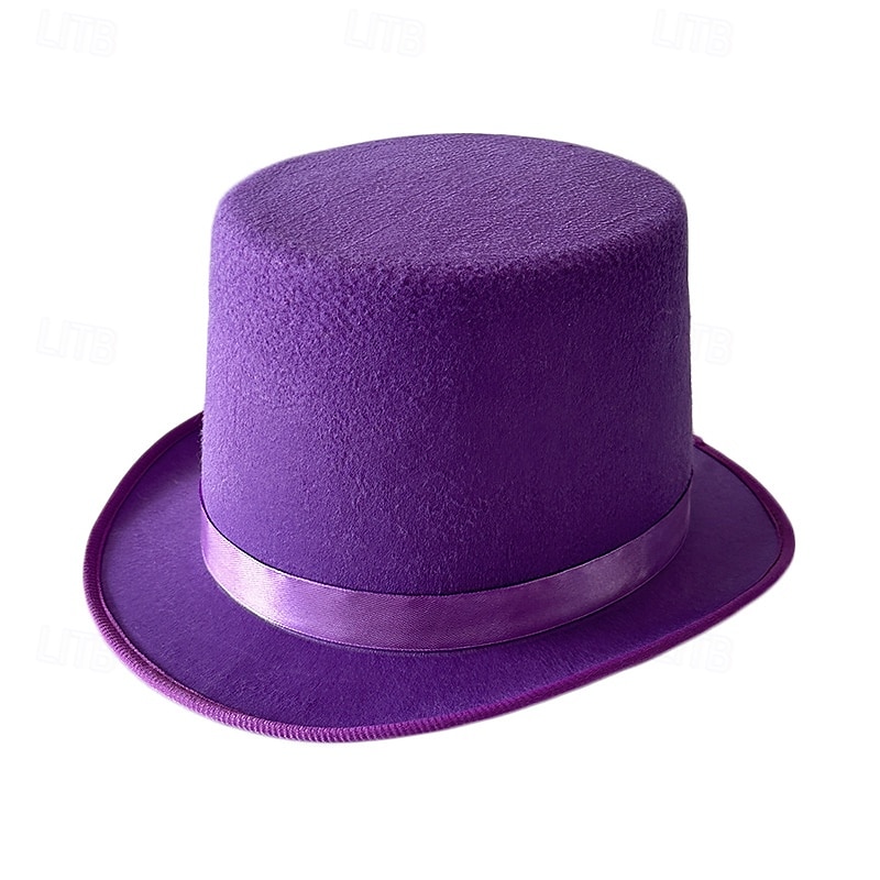 Sombrero de mago para espectáculos, sombrero Lincoln, sombrero alto de espectáculo, sombrero de jazz retro de 13 cm, estilo británico, combinable. 2025 - $8.99 –P9