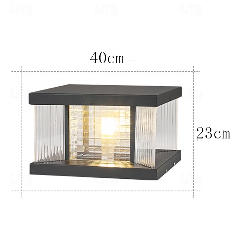 Lampadaire d'extérieur à LED en métal de 20 W, luminaire à colonne pour entrée de jardin, 110-240 V de 2025 ? $370.09 –P5