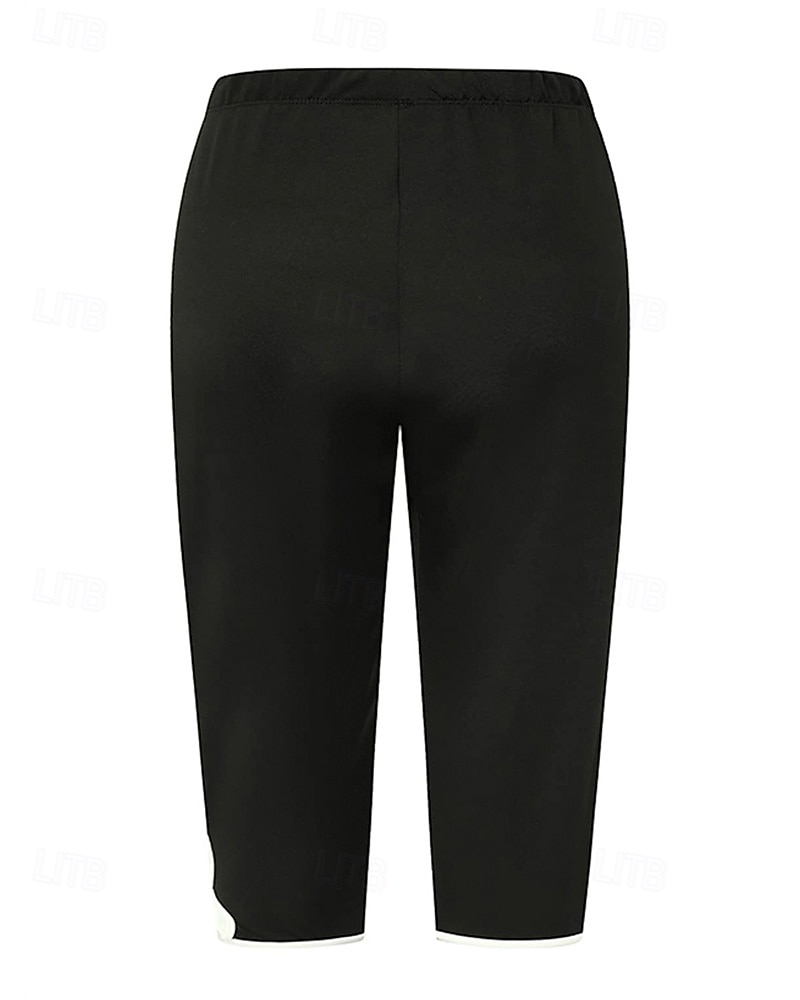 Női Capri nadrágok Leggingek Kényelmes leggings Alkalmi Sportruházat Borjú-hossz Magas derék Sima Rugalmas derék Lélegzési képesség Nyúlós Vakáció Utca Hétköznapi viselet Fekete Szürke Nyár Tavasz 2025 - $14.99 –P3