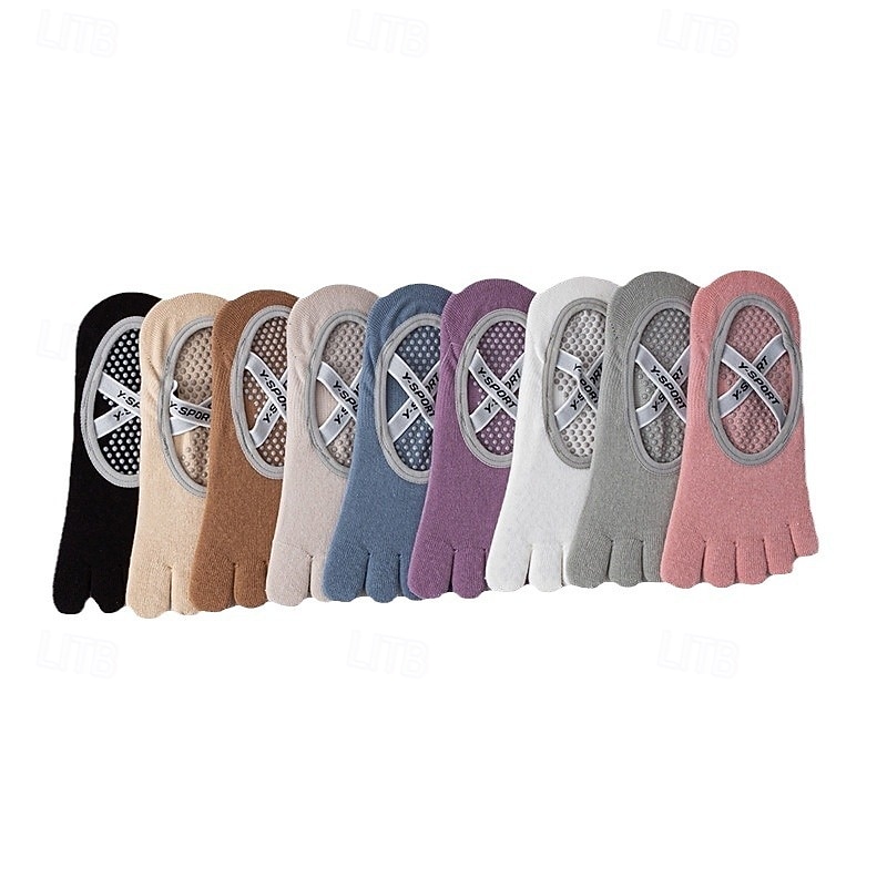 2026年 女性 5本のつま先 アンチフリクション 吸汗性 アンチスリップ フロアソックス ために ピラティス ダンス  コレクション – $6.49 –P4