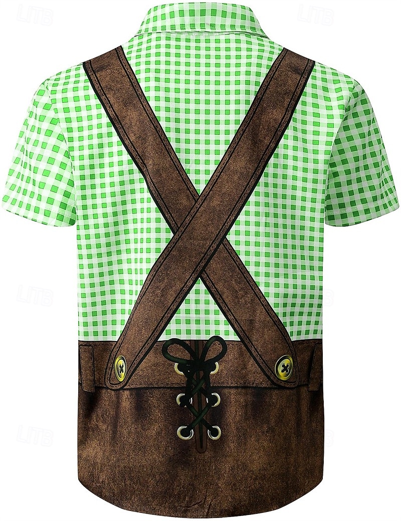 Camicie hawaiane Camicia Aloha bavarese Monaco Tedesco Alpino Grafico per Per uomo Adulti Stampa 3D  per Carnevale Birra Oktoberfest Spiaggia Vacanza Feste del 2026 a $23.99 –P12