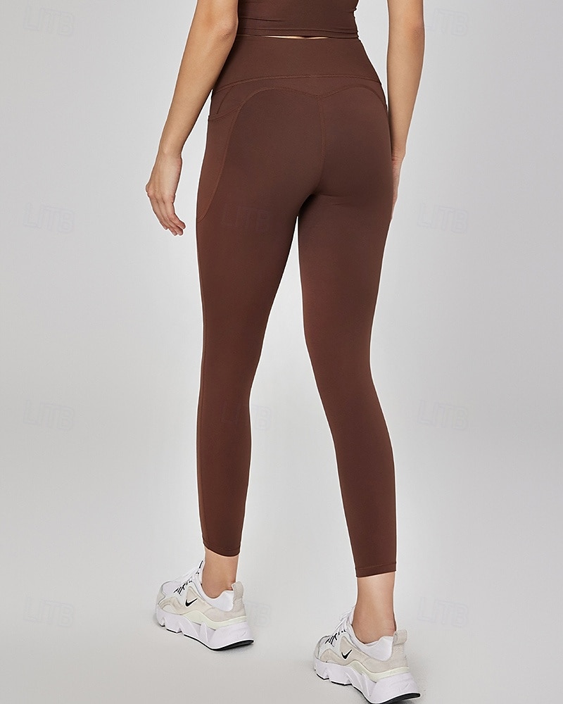 Per donna Pantaloni fitness Pantaloni da Pilates Pantaloni da yoga con tasche Leggero Vita Alta Palestra Pilates Zumba Pantaloni Rosa Caffè Autunno Gli sport Abbigliamento sportivo Micro-elastico del 2025 a $12.39 –P1