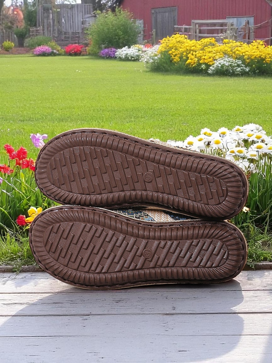Etnische instappers voor dames – vintage-geïnspireerde comfortabele platte schoenen voor tuinwandelingen, natuurreizen en boho-outfits 2026 - $18.99 –P5