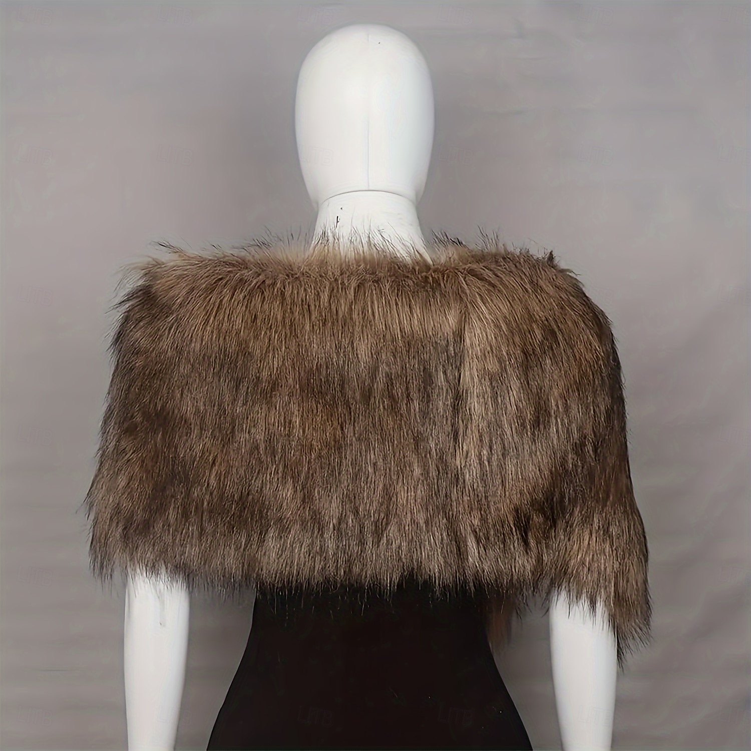 Retro Vintage Mittelalterlich Maskerade Kunstpelz-Schal Wikinger Damen Vikinger Karneval Neujahr Maskerade Party & Abend Erwachsene Schal Herbst Winter 2025 - $20.99 –P6