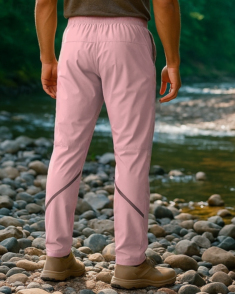 Herren Wanderhosen Außen Normale Passform Wasserdicht Winddicht Schnelltrocknend Leicht Hosen Elastischer Bund Dunkelgrau Schwarz Camping / Wandern Golfspiel Laufen M L XL XXL XXXL 2025 - $28.99 –P6