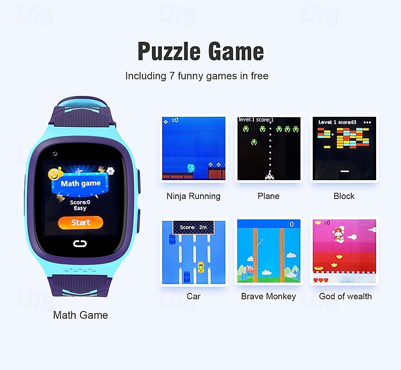 iMosi LT31 Smart Watch 1.4 inch 4G LTE Cellular Smartwatch Phone Bluetooth Alarm Clock Calendar Compatible with Null Kid's GPS Hands-Free Calls with Camera IP 67 40mm Watch Case 2025 - $61.99 –P6