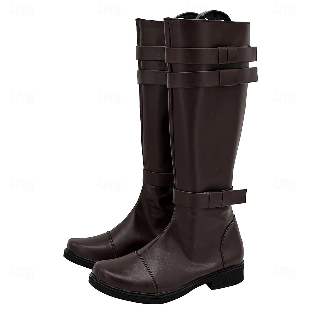 Medievale Rinascimento Scarpe Stivali al ginocchio Stivali jazz piatti Pirata Vichingo Crociato Costume Per uomo Celtico Costumi da pirata Halloween Mascherata Halloween Festa & Sera LARP Adulti del 2026 a $58.99 –P5