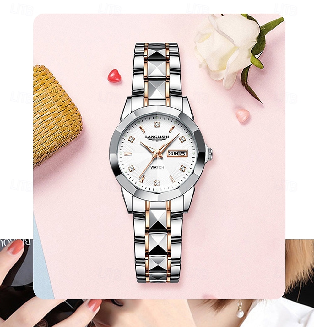 Montres de luxe pour femmes, mode décontractée, acier inoxydable, lumineuses, étanches, à quartz de 2025 ? $29.99 –P3