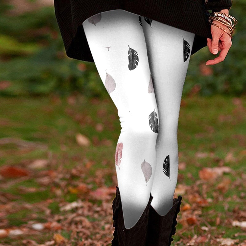 Damen Stoffhosen Leggings Gemütliche Leggings Streetwear Lässig Volle Länge Natürliche Taille Blume Elastischer Bund Druck Bequem Außenbereich Outdoor Urlaub Saphir Marineblau Marinenblau Schwarz 2026 - $19.99 –P1