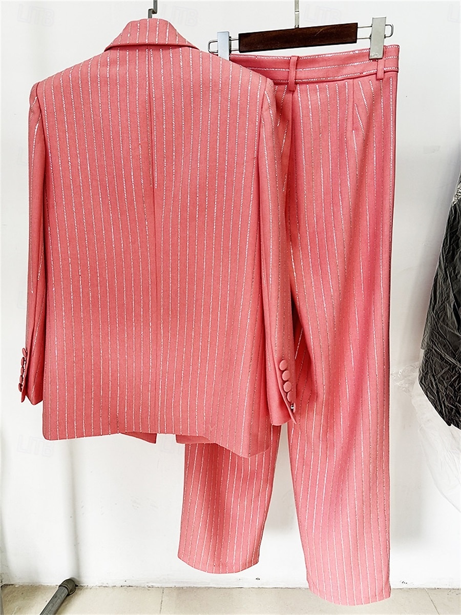 Anzug Mutter der Braut Kleid Elegantes Hemdkragen Knöchellang Polyester Langarm mit Knöpfen 2025 - $169.99 –P9