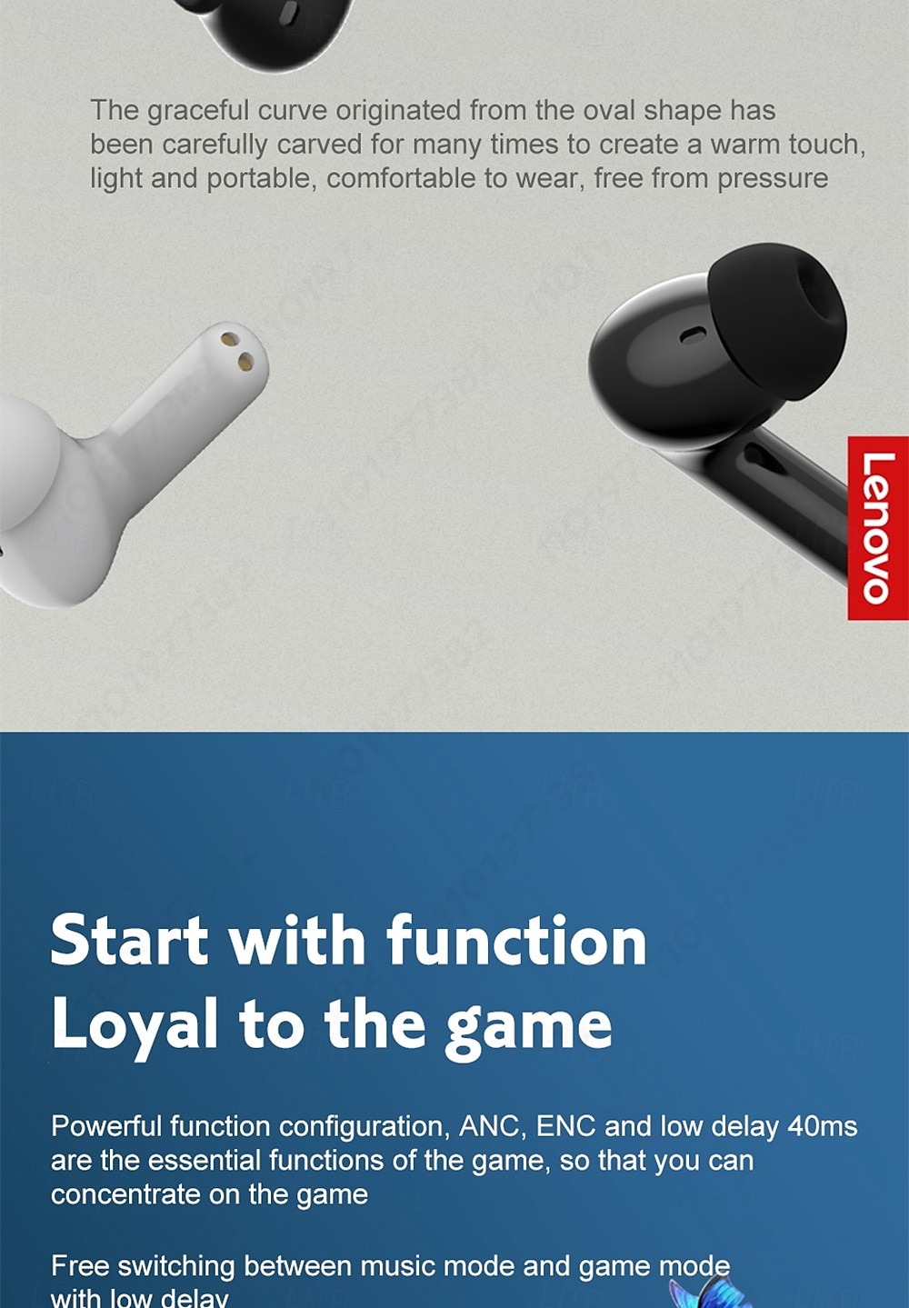 ANC Lenovo XT98 Earphones Bluetooth V5.2 True Wireless Headphones Active Noise Cancelling 28dB Sports Earbuds with Mic ENC Call 2025 - $38.99 –P14