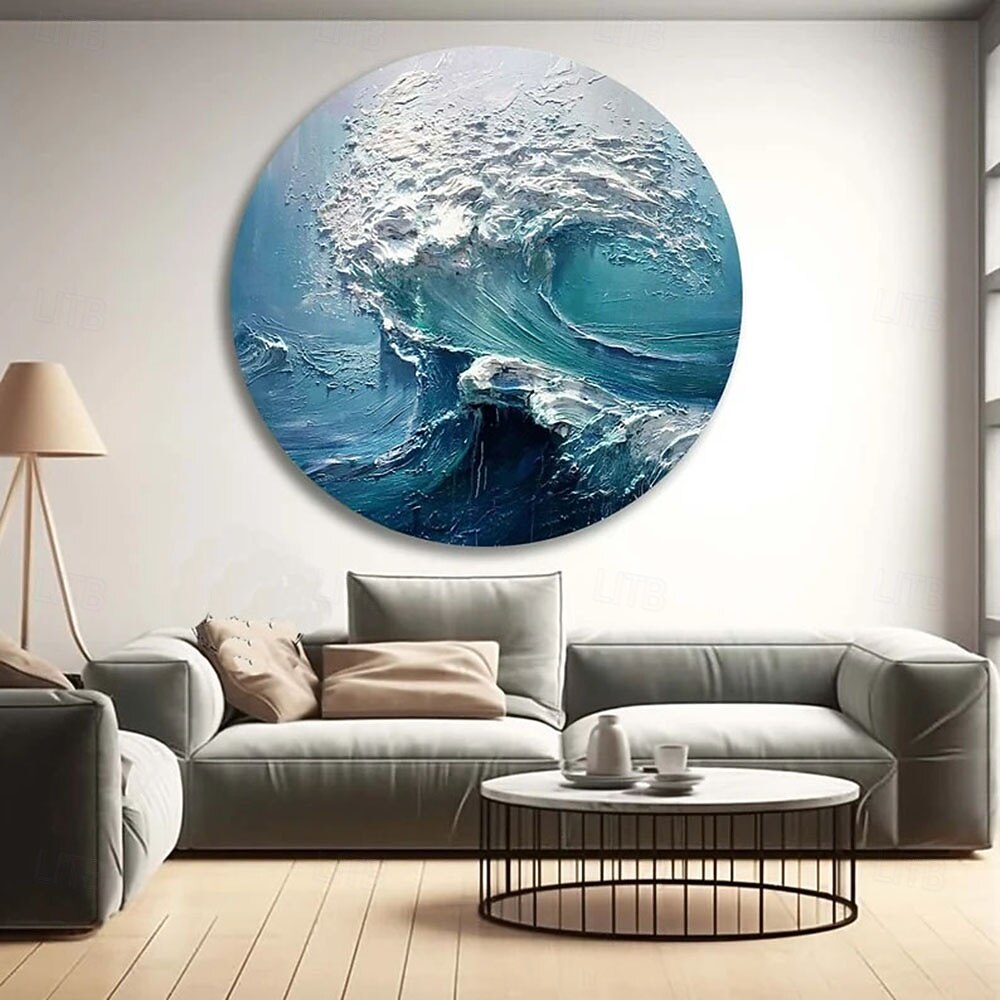 Large Ocean Wave Handmade Oil Painting On Canvas Large Wall Art ...