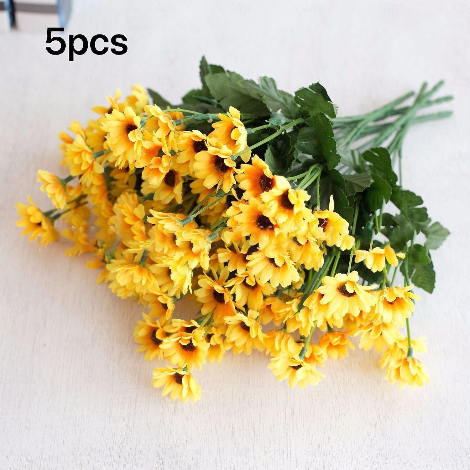 5PCS Artificial Sunflower and Daisy Shrubs, UV Resistant Fake Flowers for Indoor Outdoor Home, Garden, Party, Festival Decorations 2025 - $13.99 –P5