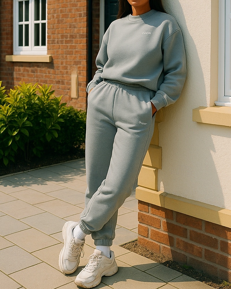 Жен. Спортивный костюм Штаны Свитер-свитшот Карман Однотонный Наборы одежды Весна Белый Темно-серый Тренажерный зал Тренировки Бег С защитой от ветра Длинный рукав Спорт Спортивная одежда 2025 - $31.99 –P3