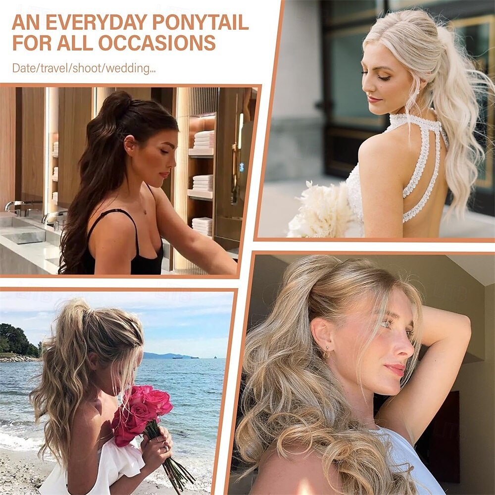 24 Inch Ponytail Extension Clip on Ponytails for Women Long Curly Wavy Ponytail Extensions for Women Synthetic Layered Pony Tails Hair Extensions 2025 - $19.49 –P7