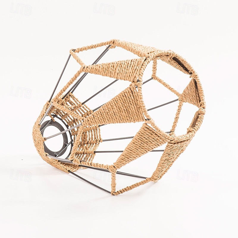 rotan lampenkap geweven hanglampkap geweven verlichting kroonluchter lampenkap plafond hangende lamp armatuur 2025 - $80.99 –P3