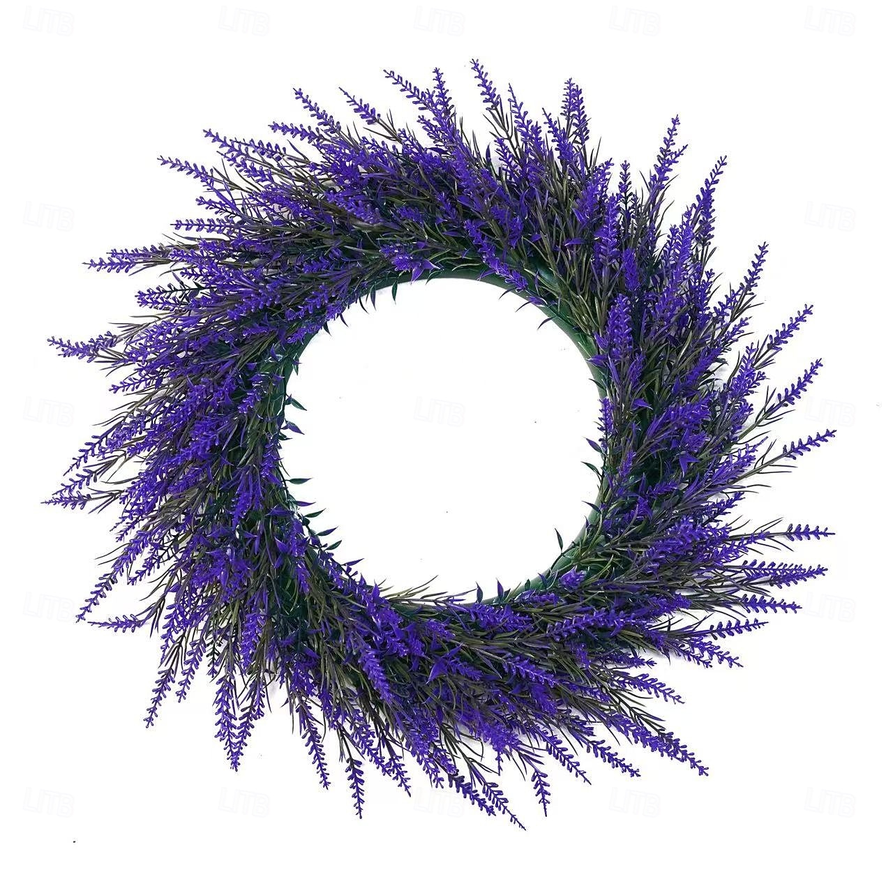 Ghirlanda di lavanda artificiale da 40 cm per porta d'ingresso, decorazione da parete per interni, decorazione per matrimoni e accessorio fotografico del 2026 a $22.99 –P10