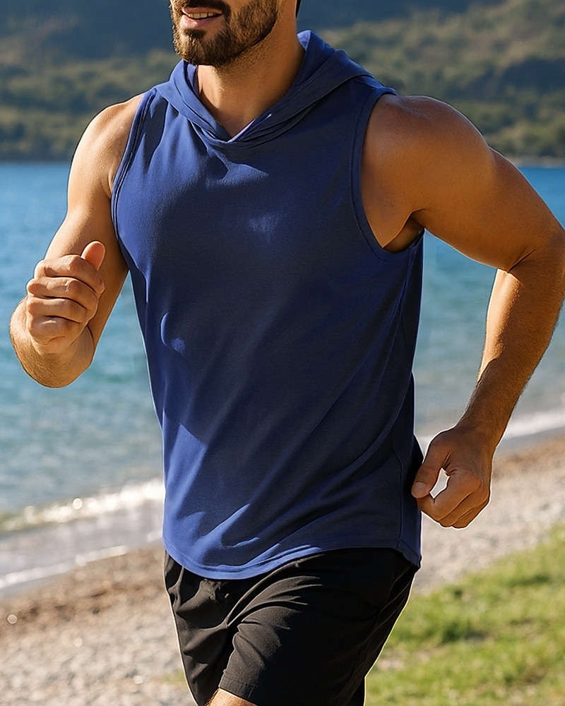 Per uomo Canotta da corsa Canotta da palestra Senza Maniche Top Traspirante Asciugatura Rapida Leggero Allenamento in Palestra Tennis Golf abbigliamento sportivo Abbigliamento sportivo Tinta unita del 2025 a $11.19 –P6