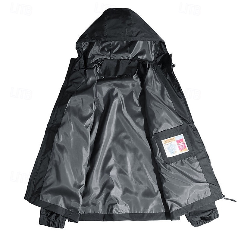 Hombre Chaqueta para exteriores Chaqueta para senderismo Impermeable Al aire libre Impermeable Resistente al Viento Trajes de senderismo Ropa de senderismo Primavera Otoño Camiseta Camping 2025 - $22.99 –P4