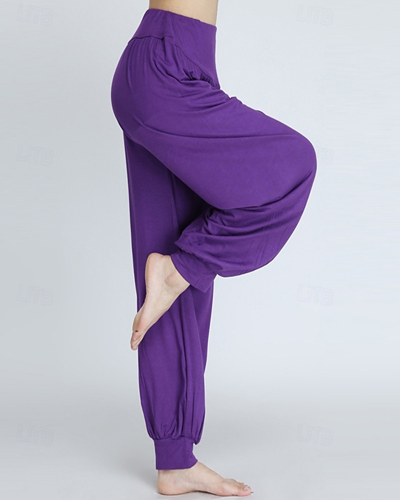 Dam Yogabyxor Harem byxor underbyxor Lättvikt Hög midja Gym Pilates Zumba Underdelar Svart Vit Rosa Huvudstad Höst sporter Sportkläder Microelastisk Lös passning 2025 - $16.49 –P1