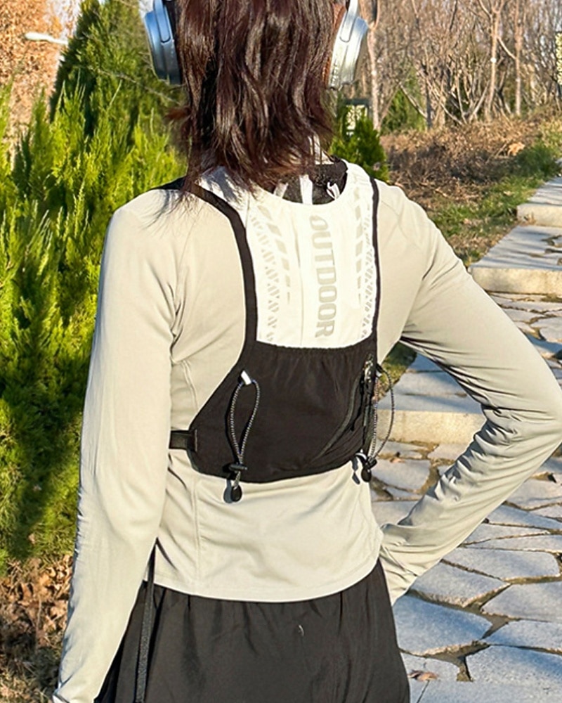 Hardloopvest Waterpakket Hydratatievest Armverwarmers waterdicht Sneldrogend Lichtgewicht Polyester voor marathonloop Wandelen Joggen 2025 - $20.99 –P5