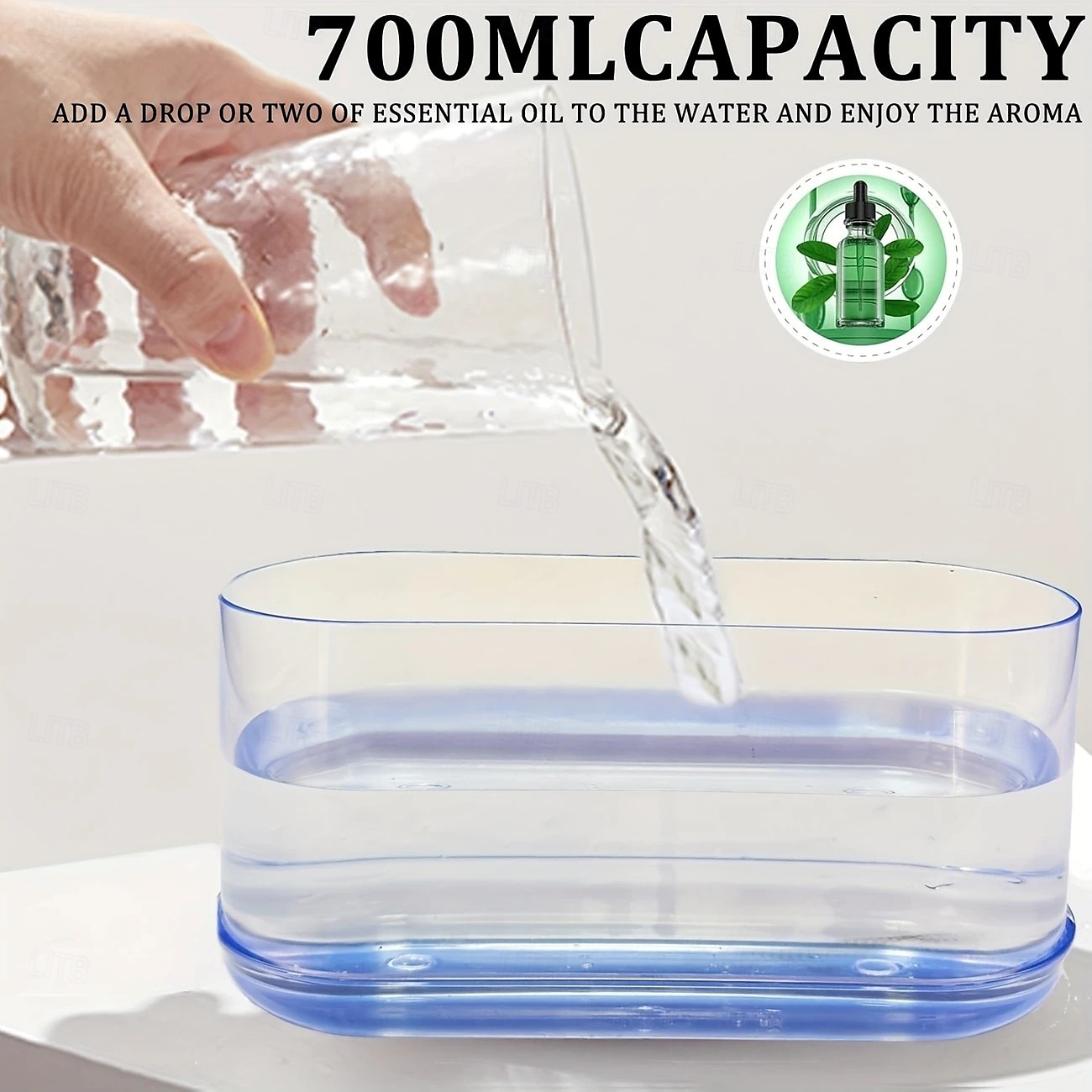2025年 1個の静音空気加湿器、5つの穴、アロマオイルディフューザー、ダイナミックでカラフルな極性加湿器、家庭用寝室オフィス用加湿器、USBプラグイン コレクション – $32.99 –P9