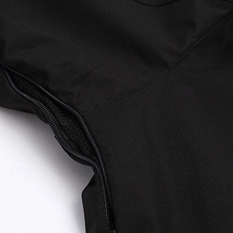 Men's Windbreaker Hiking Jacket Rain Coat Outdoor Waterproof Windproof Hiking Outfits Hiking Clothes Spring Autumn / Fall Top Camping / Hiking / Caving Running Black White Red 2026 - $32.99 –P11
