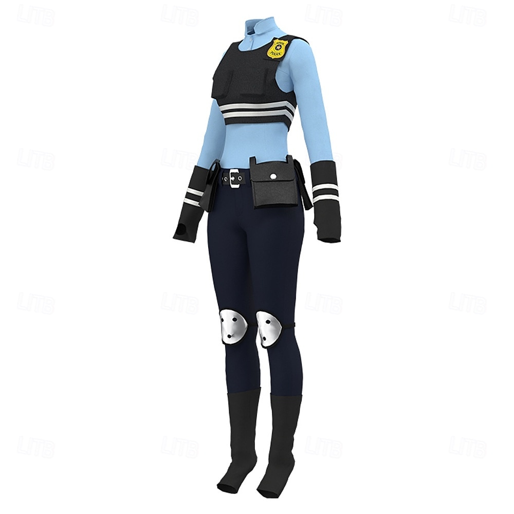 Tierdetektiv Polizei Hase Outfits Kostüm Bodysuits Abenteuerfilm Cosplay for Unisex Kinder Erwachsene Halloween Karneval Leistung Pädagogisches Ankleiden Verkleidung für Schulveranstaltungen 2026 - $87.99 –P3