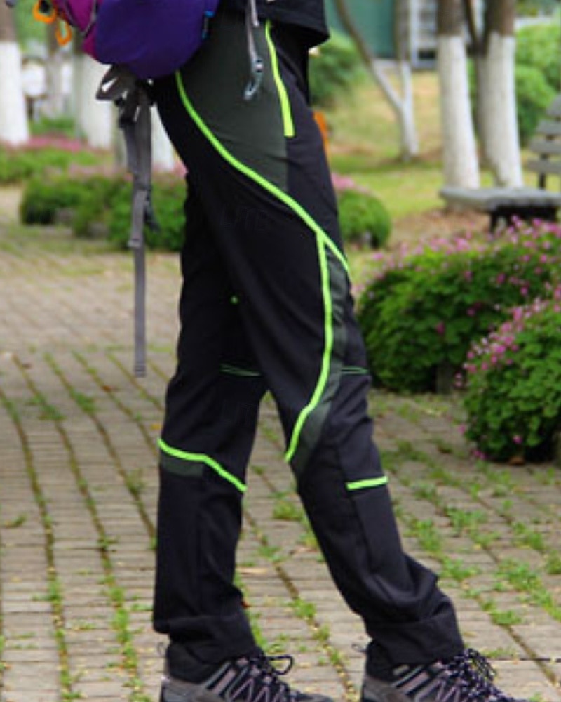 Муж. Штаны для туризма и прогулок походные брюки Пэчворк Осень На открытом воздухе Стандартный Водонепроницаемость Быстровысыхающий Легкость Эластичный Нижняя часть Эластичная талия Карман на молнии 2026 - $25.99 –P8