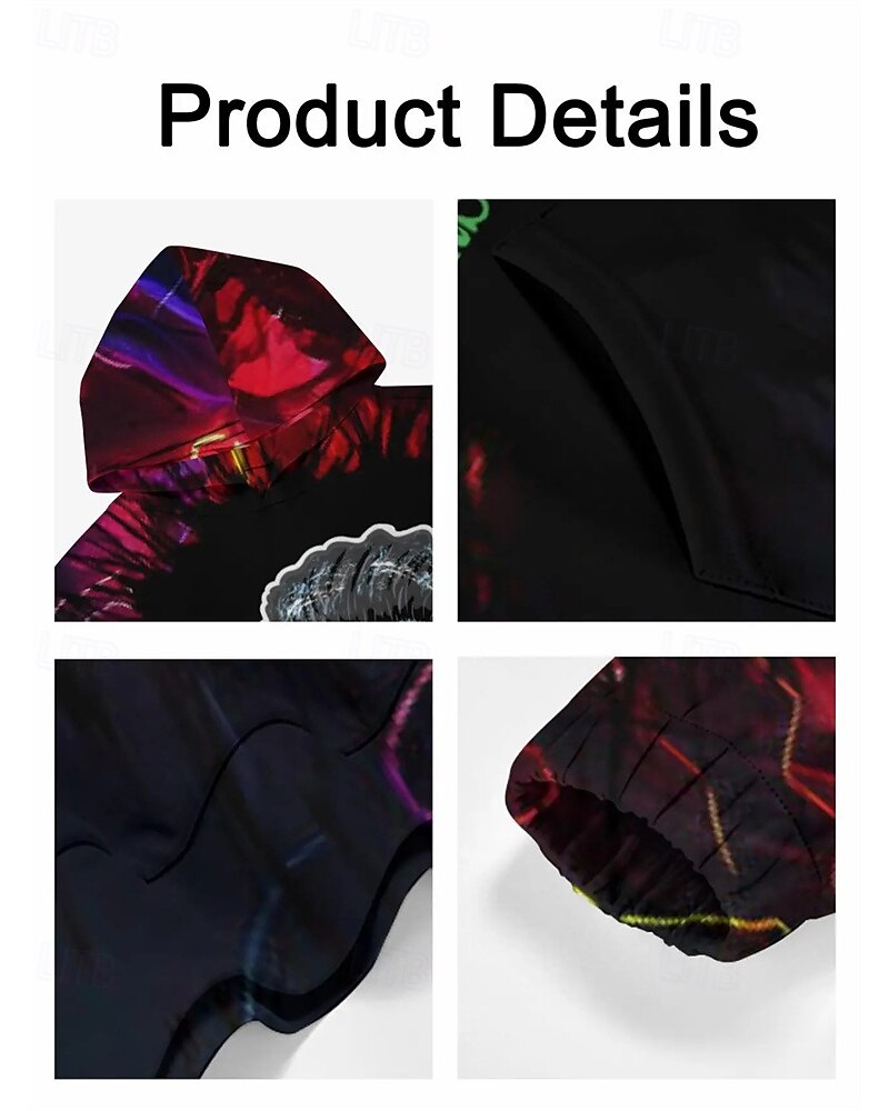Pojkar 3D Tecknat Huvtröja Långärmad Vår Höst Mode Streetwear Barn 4-12 år Huva Utomhus Ledigt Dagligen Normal 2025 - $18.99 –P4