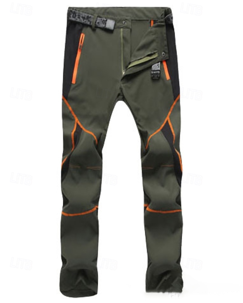 Муж. Штаны для туризма и прогулок походные брюки Пэчворк Осень На открытом воздухе Стандартный Водонепроницаемость Быстровысыхающий Легкость Эластичный Нижняя часть Эластичная талия Карман на молнии 2026 - $25.99 –P1