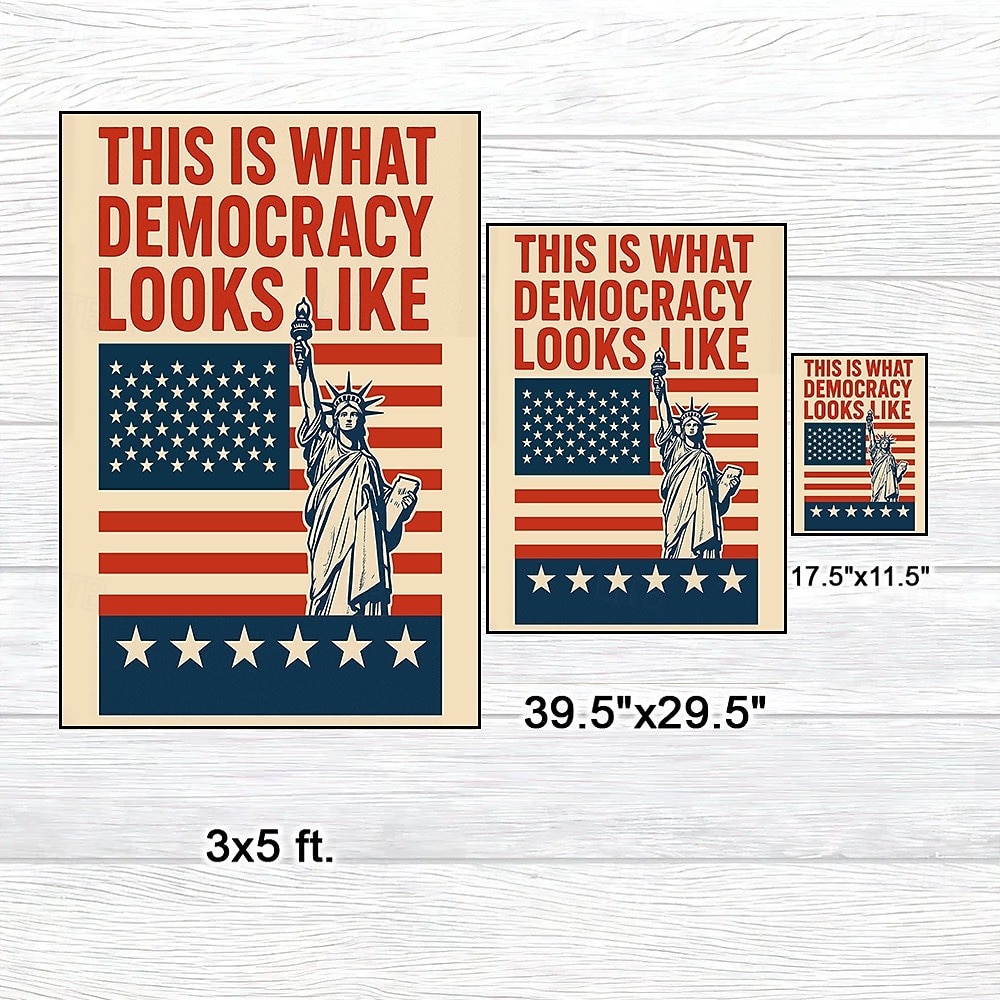 No Kings Protest Garden Flag 12 x 18 Inch Yard Flags, Small Garden Flags for Outside, Outdoor Flags, Holiday Garden Flags for All Seasons 2026 - $9.99 –P6