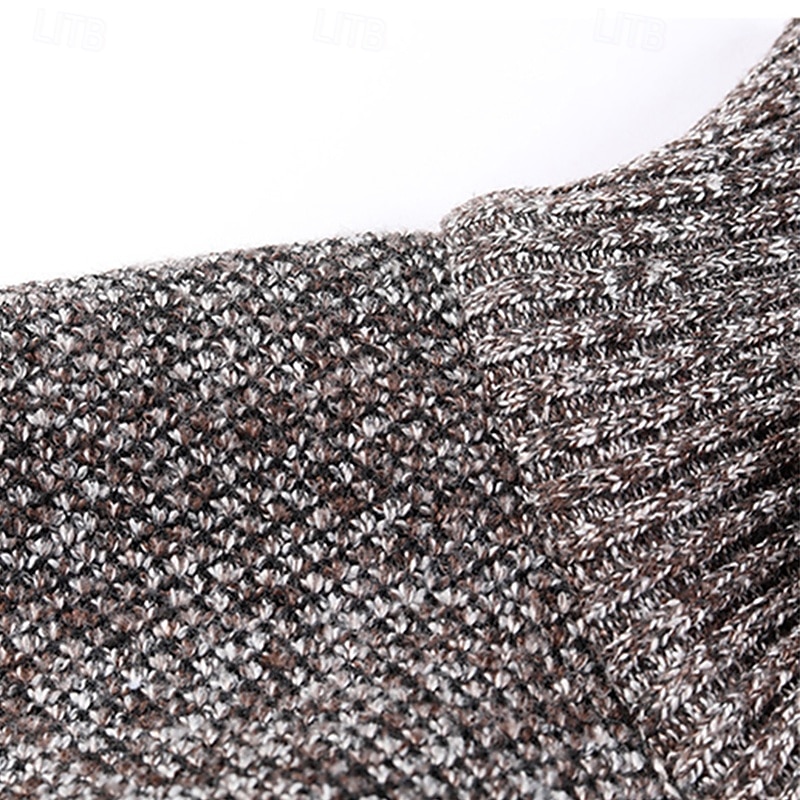 Herren Pullover Strickjacke Gerippt Stricken Normale Oberteile Gestrickt Einfach Stehkragen Aufwärmen Moderne zeitgenössische Lässig Alltagskleidung Bekleidung Frühling & Herbst Weinrot Schwarz M L XL 2025 - $25.99 –P16