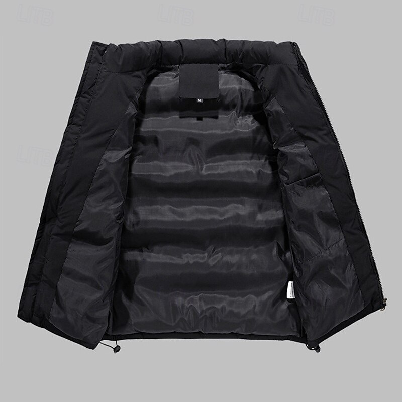 Herren Wanderweste Pufferweste Ärmellos Weste Außen Thermowarm Leicht Atmungsaktiv Winter Reißverschluss Polyester Schwarz Rot Blau Jagd Angeln Klettern 2025 - $29.99 –P5