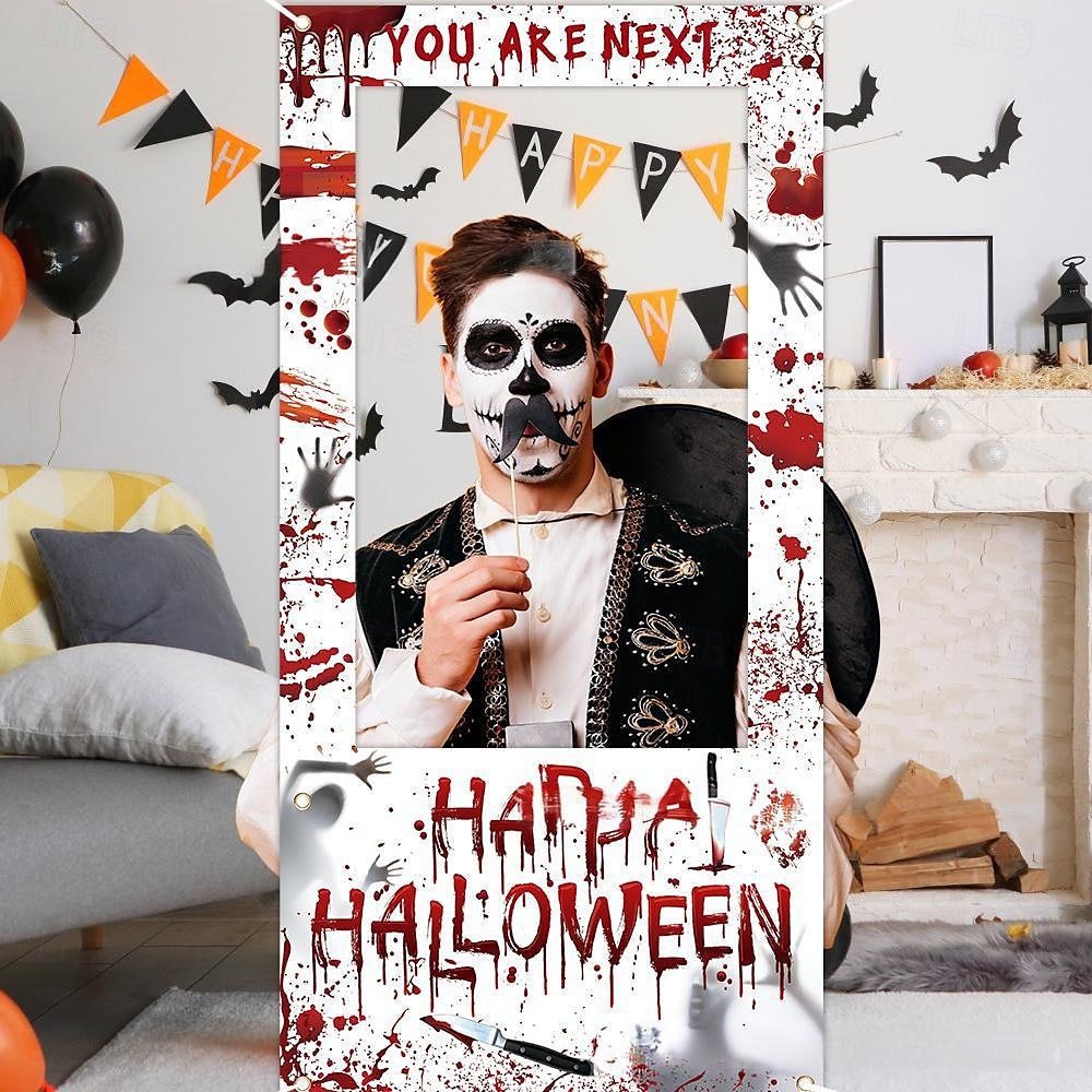 Halloween Photo Booth Props SuppliesSpooky and Fun Designs ncludes Ghosts, Pumpkins, Witches, Bats, and More  Perfect for Parties, Events, and Celebrations 2025 - $9.49 –P1