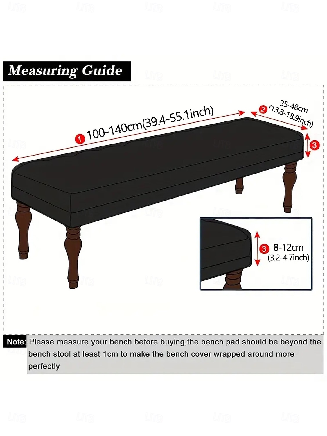 wodoodporne pokrowce do jadalni, rozciągliwy żakardowy pokrowiec na ławkę, antykurzowy, zdejmowany, nadający się do prania pokrowiec na siedzisko krzesła 2026 - $14.49 –P4