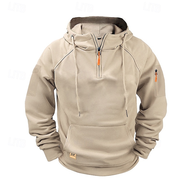 Homme Sweat à capuche Sweat-shirt zippé Sweat à capuche en polaire Abricot Rouge vin Noir bleu marine Bleu À capuche Uni Zip Up Poche Avant Quart de zip Sport & Loisir Occasionnel Quotidien de 2025 ? $30.99 –P3