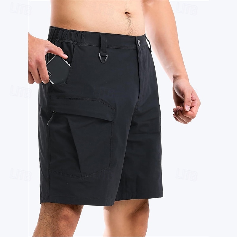 Per uomo Pantaloncini cargo Shorts Pantaloncini Estivi Elastico in vita Multi-tasche Semplice Comodità Indossabile Lunghezza al ginocchio All'aperto Sport Quotidiano Moda Casual Nero Cachi del 2025 a $23.99 –P11