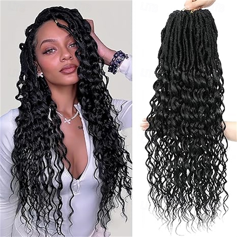 Capelli all'uncinetto per donne, locs finti profondi, capelli all'uncinetto perfetti per l'uso quotidiano o per eventi, locs all'uncinetto per donne, locs morbidi, confezioni da 8 da 18 pollici, del 2025 a $54.99 –P4