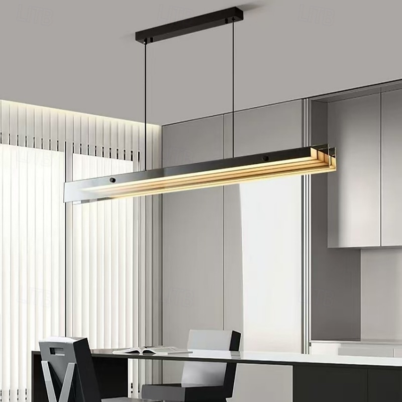 lustre pendente de led preto com cúpula moderna para cozinha, mesa de jantar ou bar de 2025 por $499.99 –P7