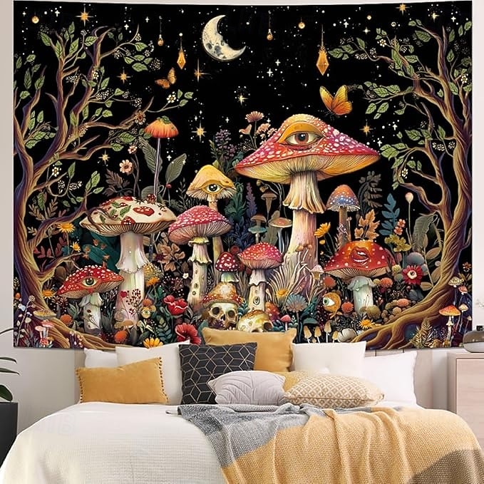 Blacklight Tapestry Glow in the Dark Glow Party UV Reactive Trippy ...