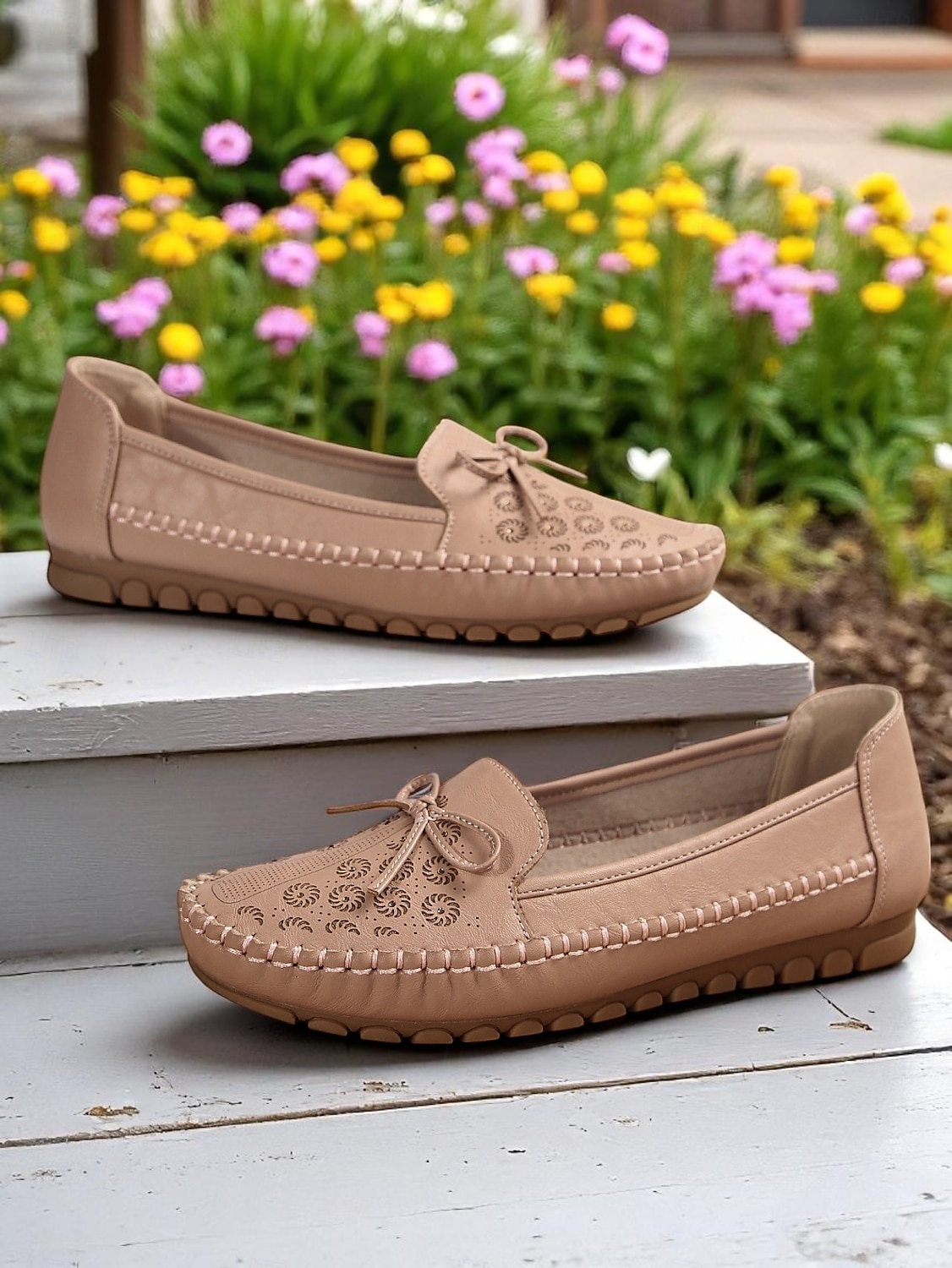Mocasini pliabili pentru femei – mocasini din piele moale cu tălpi flexibile pentru relaxare în grădină, lenevire pe verandă și purtare zilnică 2026 - $24.99 –P2