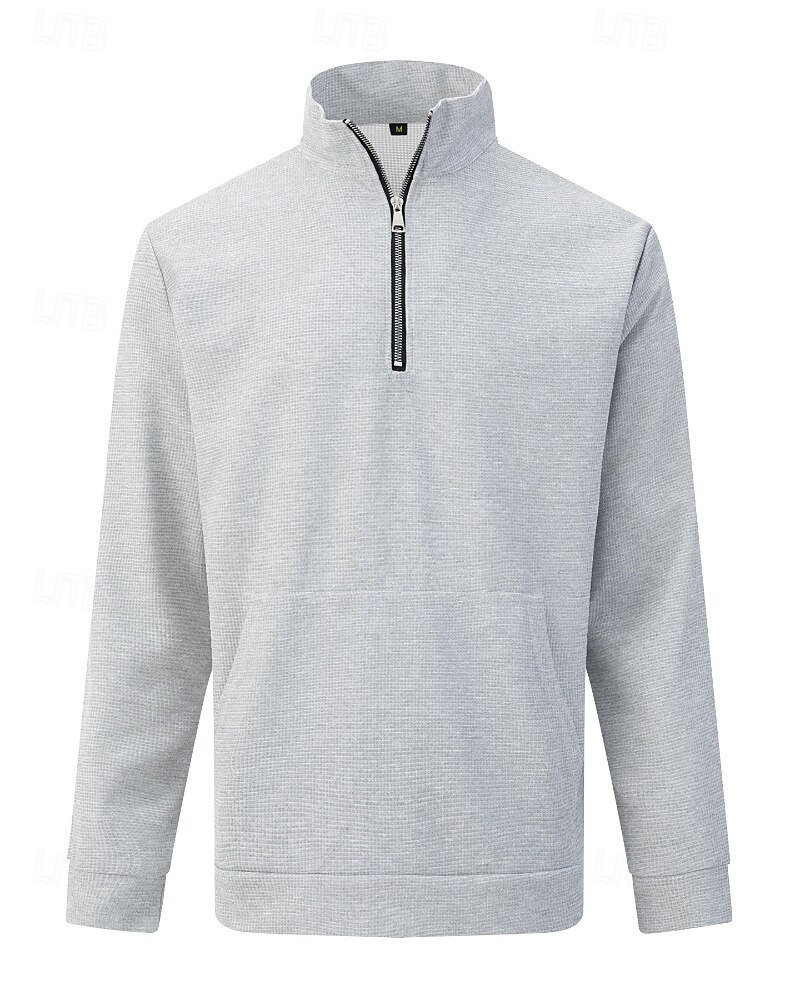 Per uomo Tuta da Ginnastica Pantaloni da Tuta Pista superiore Tasca con cerniera Tinta unita Completo Abbigliamento Autunno Nero Bianco Palestra Athleisure Corsa Antivento Manica Lunga Sport del 2026 a $44.99 –P8