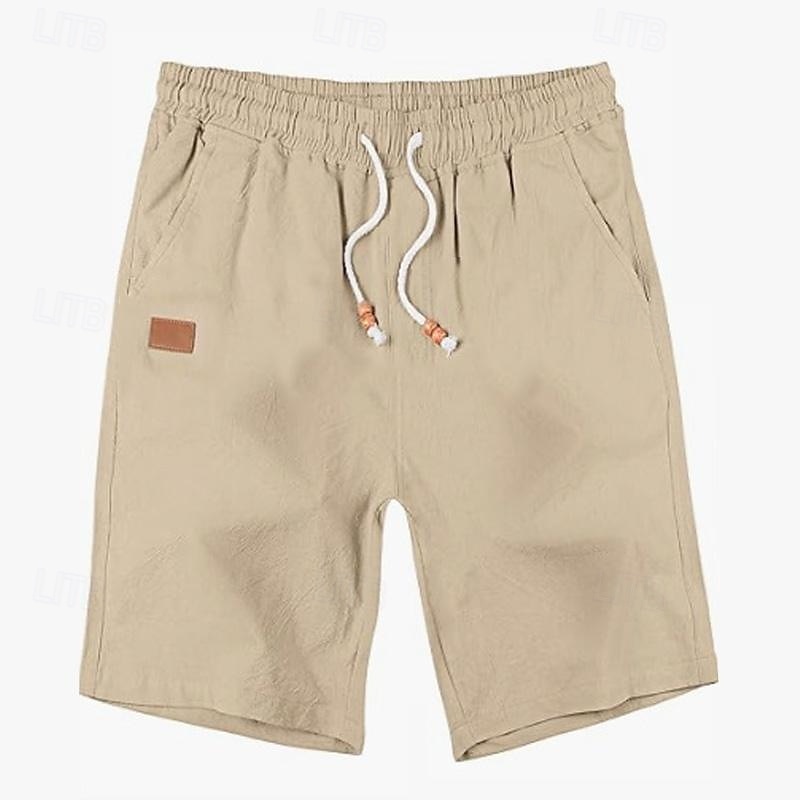Per uomo Shorts Shorts di Lino Pantaloncini Estivi Shorts da Spiaggia Coulisse Elastico in vita Semplice Comodità Traspirante Lunghezza al ginocchio All'aperto Quotidiano Spiaggia Vacanza Stile del 2025 a $18.99 –P5