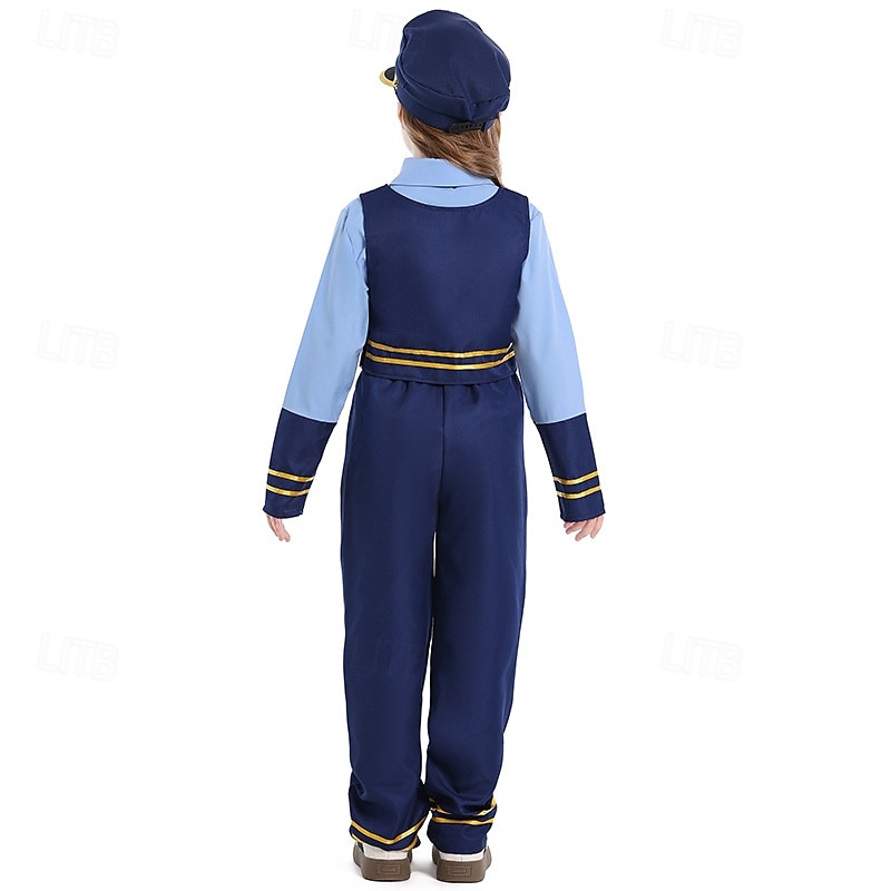 Detective degli animali Poliziotto / Poliziotta Coniglietto Abiti Costume Film d'avventura Cosplay for Ragazze Bambini Halloween Carnevale Performance Vestirsi in modo educativo Vestiti per eventi del 2026 a $54.99 –P6