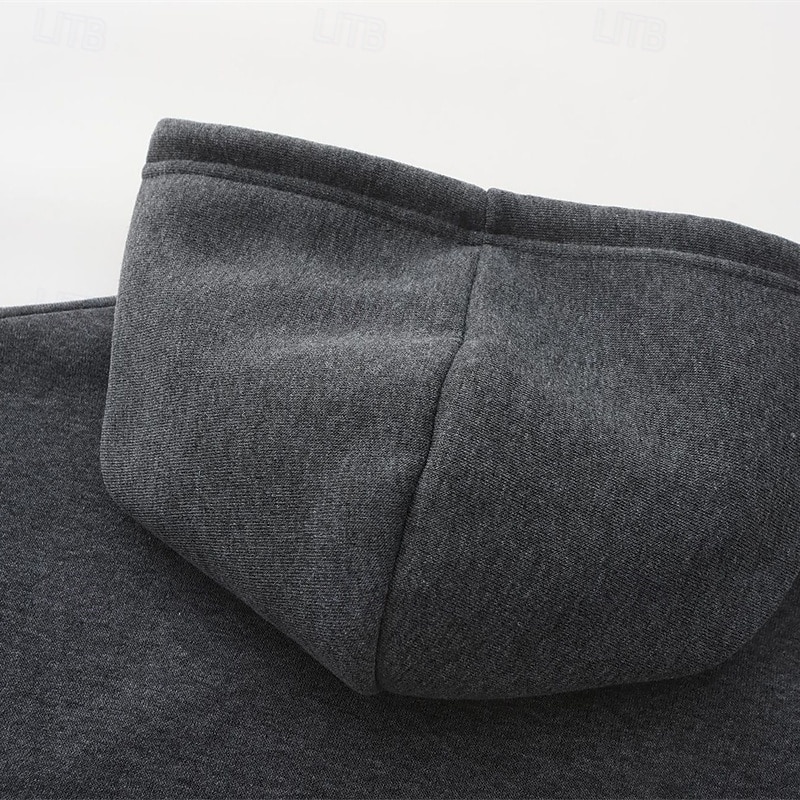 Per uomo Felpa con cappuccio Felpa con cappuccio a zip intera Rosso e nero Nero Rosso Grigio chiaro Grigio scuro Con Cappuccio Blocco di colori Patchwork Sport & Outdoor Quotidiano Ferie Poliestere del 2025 a $23.99 –P13