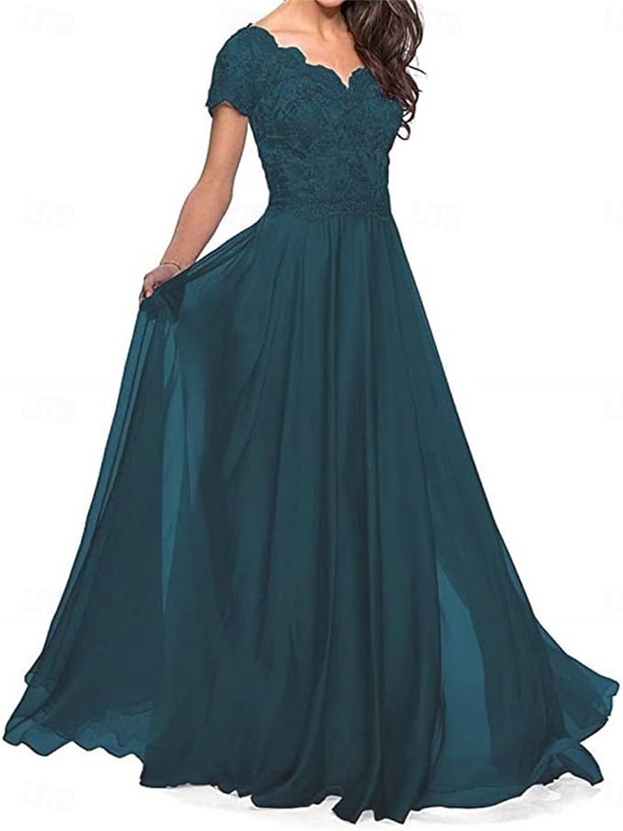Linia -A Rochie Mama Miresei Elegant In Formă de Inimă Lungime Podea Poliester Manșon scurt cu Pliuri 2025 2025 - $109.99 –P9