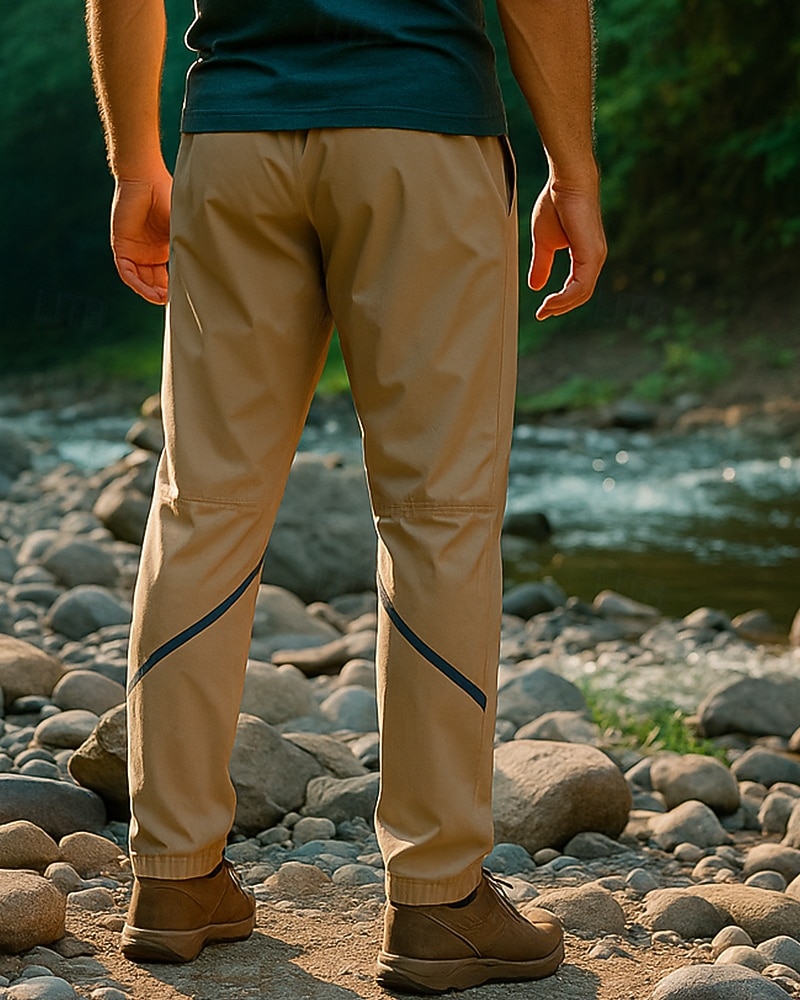 Herren Wanderhosen Außen Normale Passform Wasserdicht Winddicht Schnelltrocknend Leicht Hosen Elastischer Bund Dunkelgrau Schwarz Camping / Wandern Golfspiel Laufen M L XL XXL XXXL 2025 - $28.99 –P3