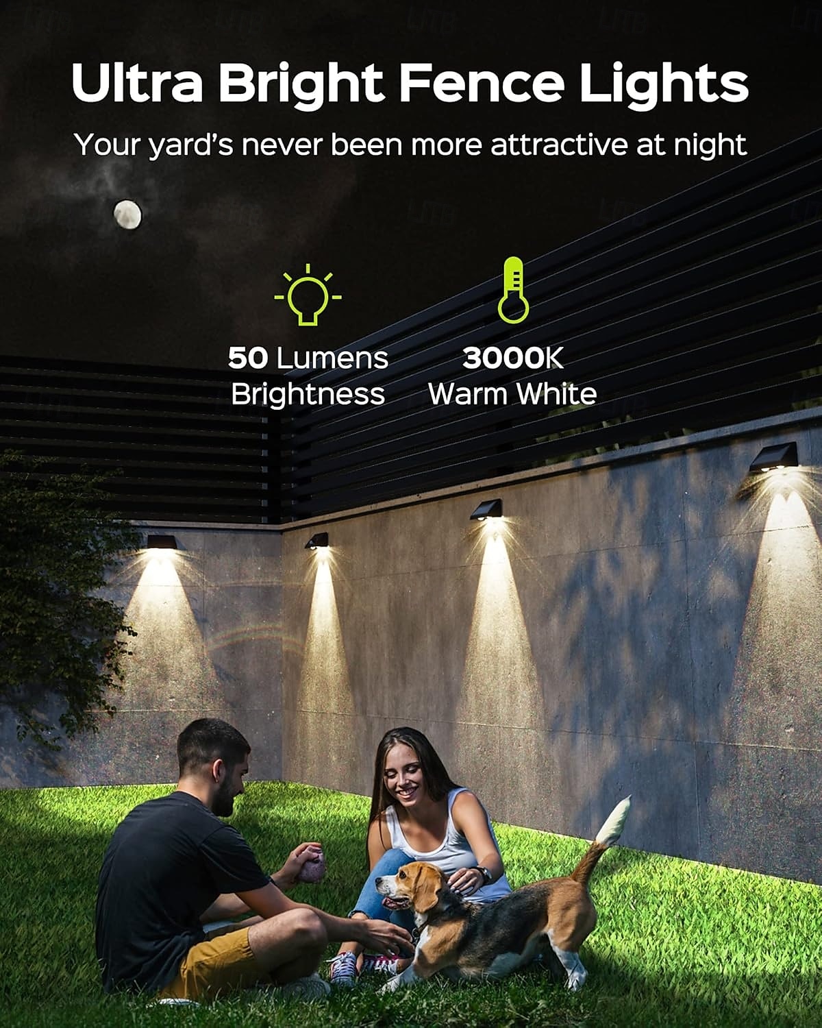 Настенные светильники на солнечных батареях, уличные, 1/2/3 светодиодные линзы, светильники для ограждения, работающие от электричества, водонепроницаемые, теплого белого цвета, с автоматическим 2026 - $16.99 –P9