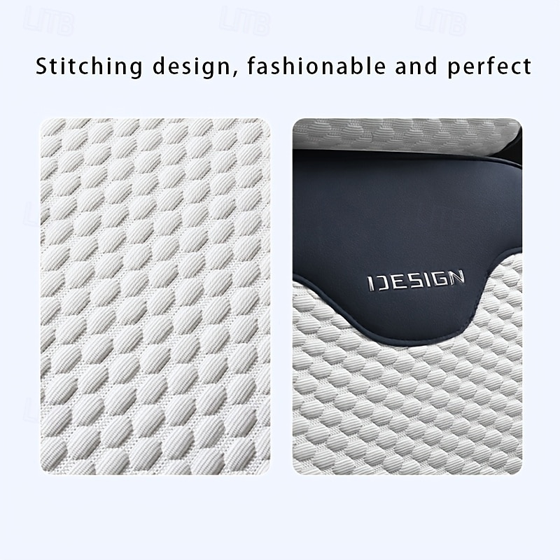 High-End Comfortable Car Seat Cover  Universal Type Compatible with Airbags Suitable for Sedans Trucks Vans SUVs All Season Universal Combination Set Black and Gray and White 2025 - $28.99 –P10